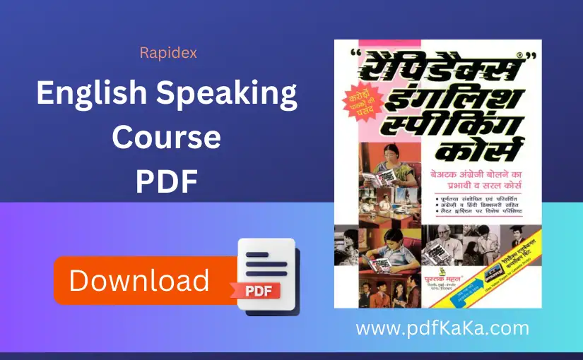 Rapidex English Speaking Course PDF In Hindi Read